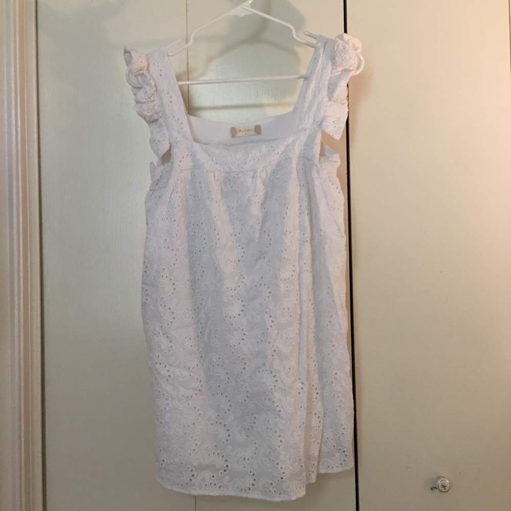 White smock dress